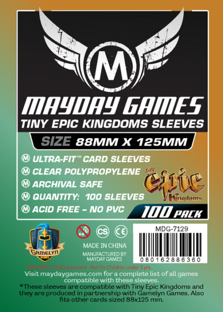 Obaly na karty 88 x 125 pro Tiny Epic Kingdoms (Mayday)