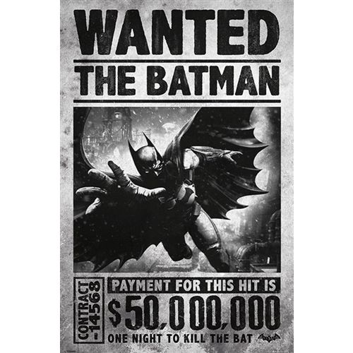 Plakát Batman - Arkham Wanted